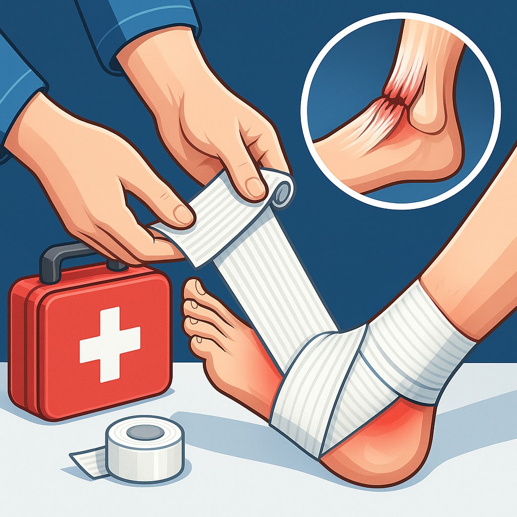 Надання першої допомоги при розривах зв'язок і сухожиль - HealthLine 1