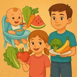Поради щодо здорового харчування для дітей різного віку - HealthLine 23