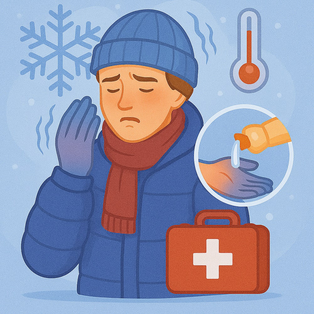 Надання першої допомоги при обмороженнях - HealthLine 1