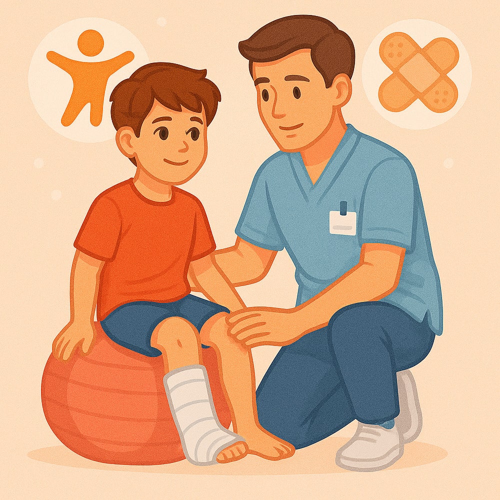 Роль фізичної реабілітації в одужанні дітей після травм - HealthLine 1